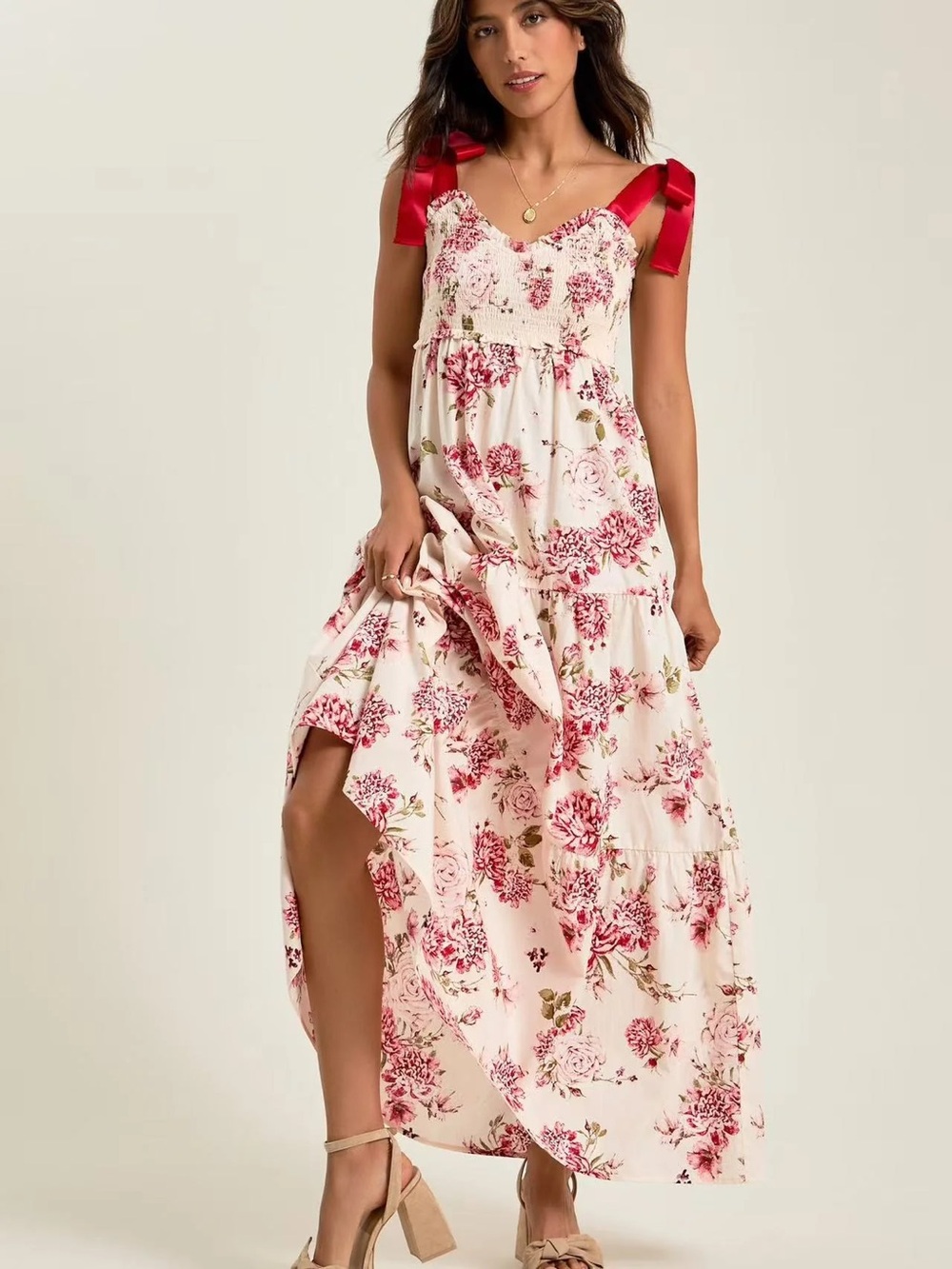 Altar’d State Sleeveless Floral Maxi Dress Size M